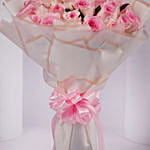 35 Dual Shade Pink Roses Designer Bouquet