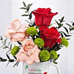 Emirati Womens Day Rose Mug Arrangement