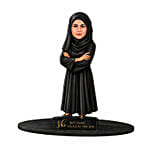 Elegant Abaya Lady Caricature