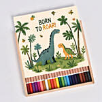 Unicorn personalised pencil set