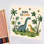 Unicorn personalised pencil set