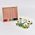 Unicorn personalised pencil set