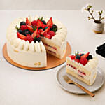 Fresh Berry White Chocolate Cake 4 Portion