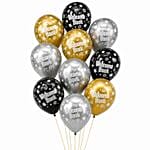 10 Multicolor Welcome Back Balloons