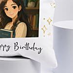 Personalized Anime Birthday Cushion