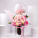 New Born Girl Bloom Hug Box