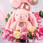 New Born Girl Bloom Hug Box