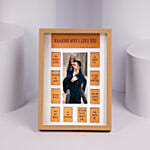 Reasons Of Love Engraved Photo Frame