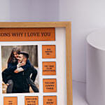Reasons Of Love Engraved Photo Frame