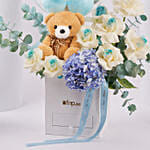 Its A Boy Bubble Bloom Arrangement Arabic
