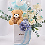 Its A Boy Bubble Bloom Arrangement