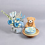 Its A Boy Flowers Combo