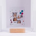 Personalised Birthday Memories Photo LED Lamp