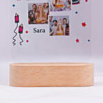 Personalised Birthday Memories Photo LED Lamp