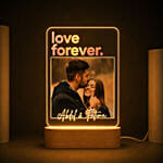 Personalised Love Forever Photo LED Lamp
