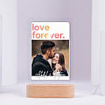 Personalised Love Forever Photo LED Lamp