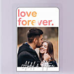 Personalised Love Forever Photo LED Lamp