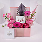 Caroline Svedbom Swarovski Crystals Dark Rose Jewllery Set