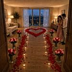 Romantic Roses and Candles Decorations