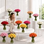 Twelve Bouquets of Roses