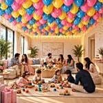 Balloons On The Ceiling