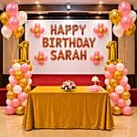 Basic Birthday Package Pink Gold White