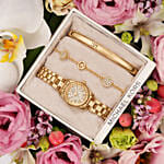Michael Kors Watch And Jewel Heart Gift Box for Her