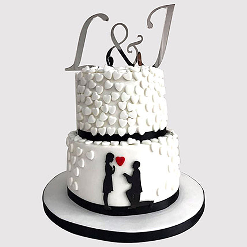 2 Layered Couple In Love Cake: Cakes in Jeddah