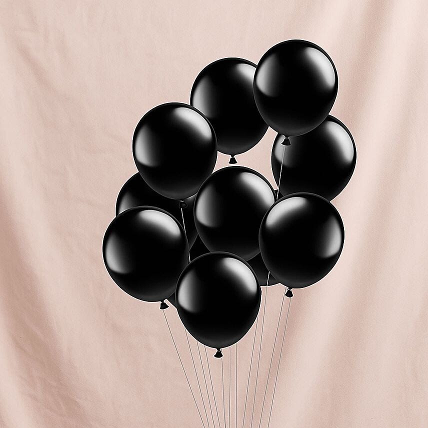 Black Latex Balloon Set: 