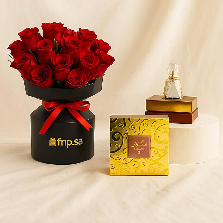 Red Rose Bouquet N Sukoun 2 EDP For Men 50ML: 