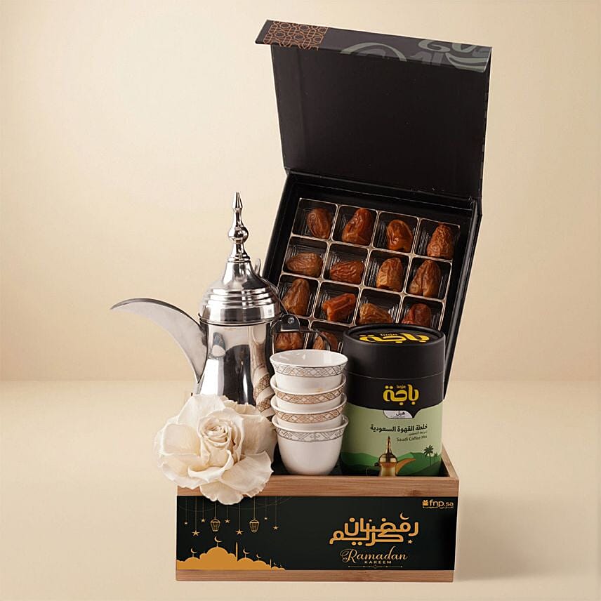 Baja Saudi Coffee Premium Dates Ramadan Box: Send Gifts to Saudi Arabia