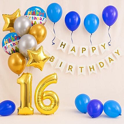 Birthday Decoration Numeric Balloons: 