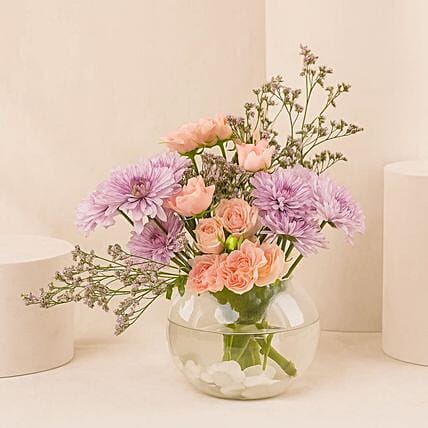 Garden Grace Flower Bowl: Send Flowers to Saudi Arabia