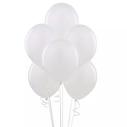 White Helium Balloons: Send Balloons to Saudi Arabia