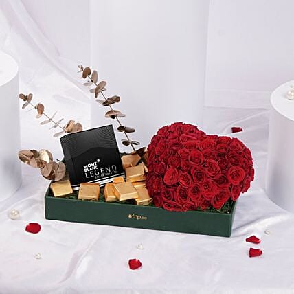 Ya Kel Al Hob 15 Roses With Chocolate: 
