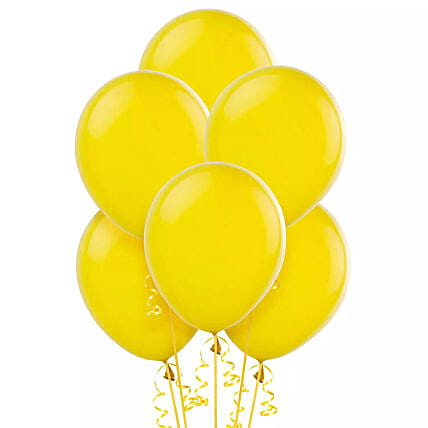 Yellow Helium Balloons: 