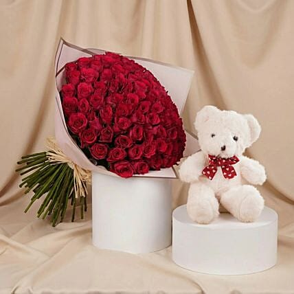 Valentine Grand Gesture of Love Bouquet | 75 Roses: Valentines Day Gifts to Saudi Arabia
