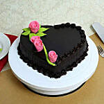Delicious Heart Shaped Truffle Cake 1 Kg