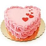 Delightful Heart Chocolate Cake Half Kg