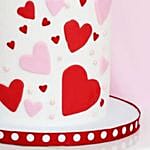 Red & Pink Heart Chocolate Cream Cake 1 Kg