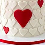 Valentine Hearts Chocolate Fondant Cake 2 Kg