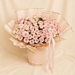 100 Delicate Pink Roses Flower Bouquet