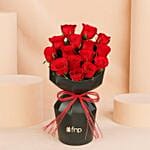 15 Red Roses Bouquet In New Nice Packaging
