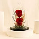 2 Roses Bouquet Red Forever Roses