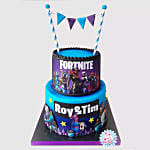 2 Tier Fortnite Chocolate Cake 2 Kg