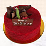 500Gm Red Velvet Cake For Birthday