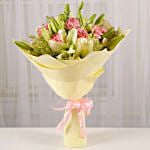 Asiatic Lilies & Carnations Mixed Bouquet