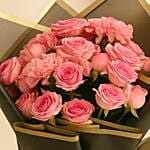 Baby Rose N Carnation Flower Bouquet