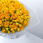 Beautiful Yellow Rose N Spray Rose Bouquet