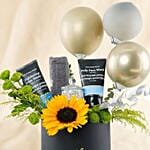 Beauty And Cheer Gift N Flowers Box